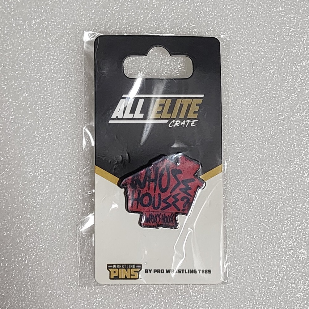 Pro Wrestling Crate Swerve Strickland Whose House? AEW Lapel Pin New